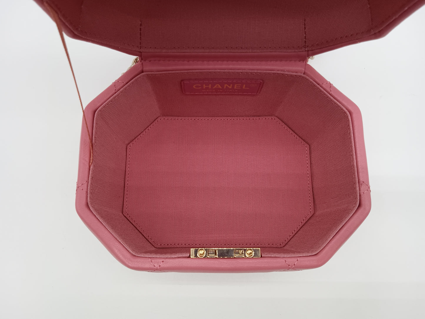 CHANEL Lamb Hexagon Vanity Case