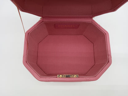 CHANEL Lamb Hexagon Vanity Case