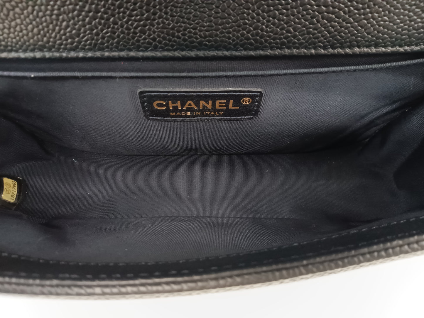 CHANEL Caviar Quilted Leboy