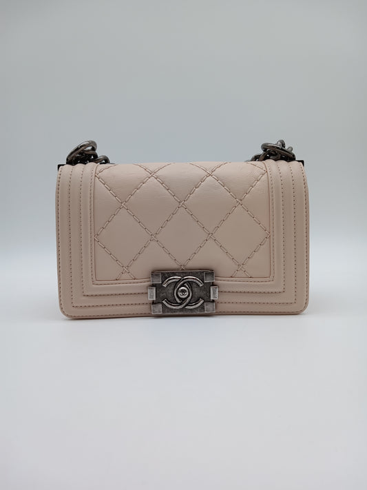 CHANEL Calf Quilted Leboy