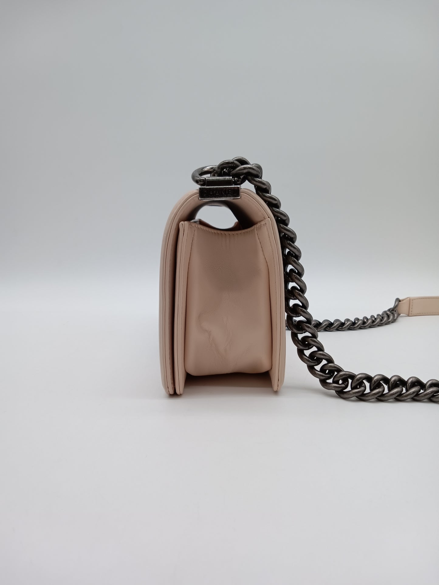 CHANEL Calf Quilted Leboy