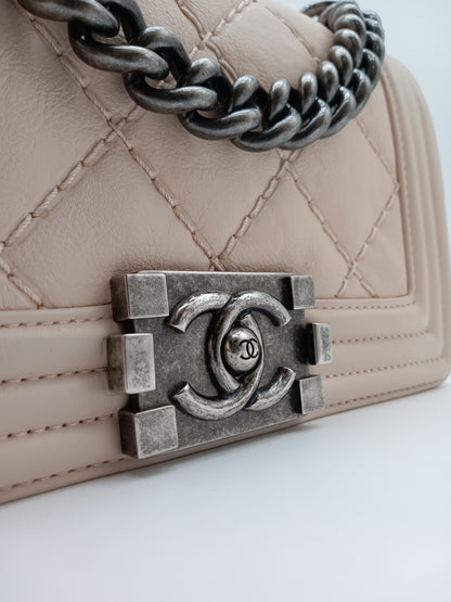 CHANEL Calf Quilted Leboy