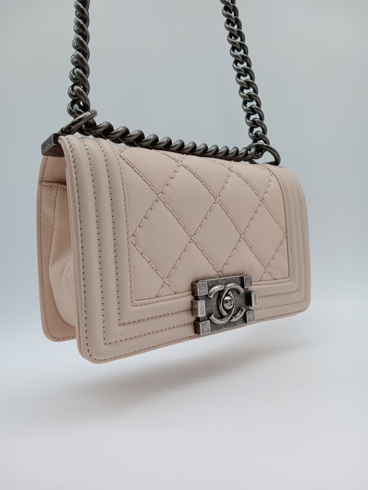 CHANEL Calf Quilted Leboy