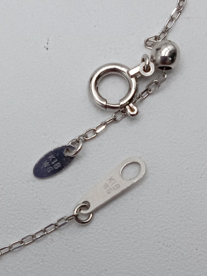 K18 White Gold Sapphire Necklace