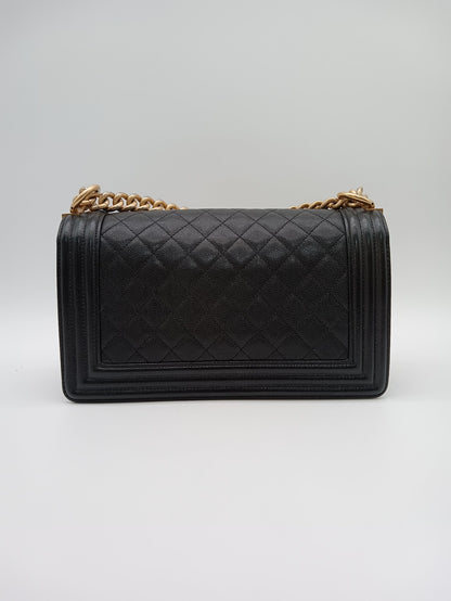 CHANEL Caviar Quilted Leboy