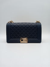 CHANEL Lambskin Quilted Leboy