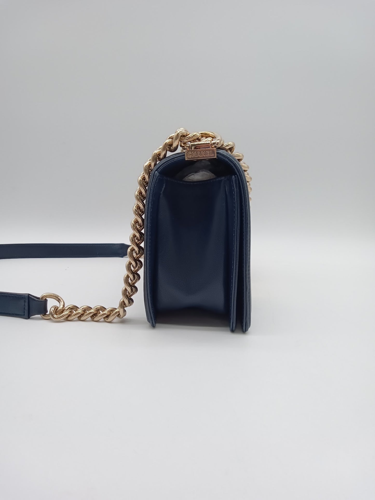 CHANEL Lambskin Quilted Leboy