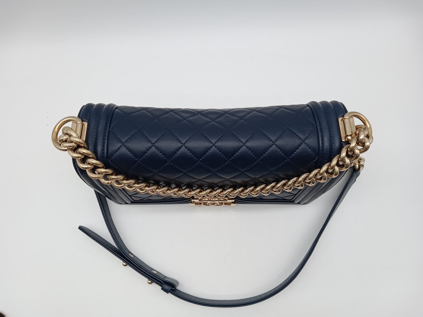 CHANEL Lambskin Quilted Leboy