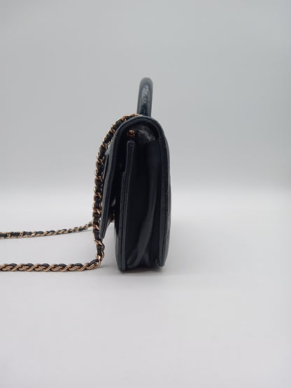 CHANEL Lambskin Quilted Trendy