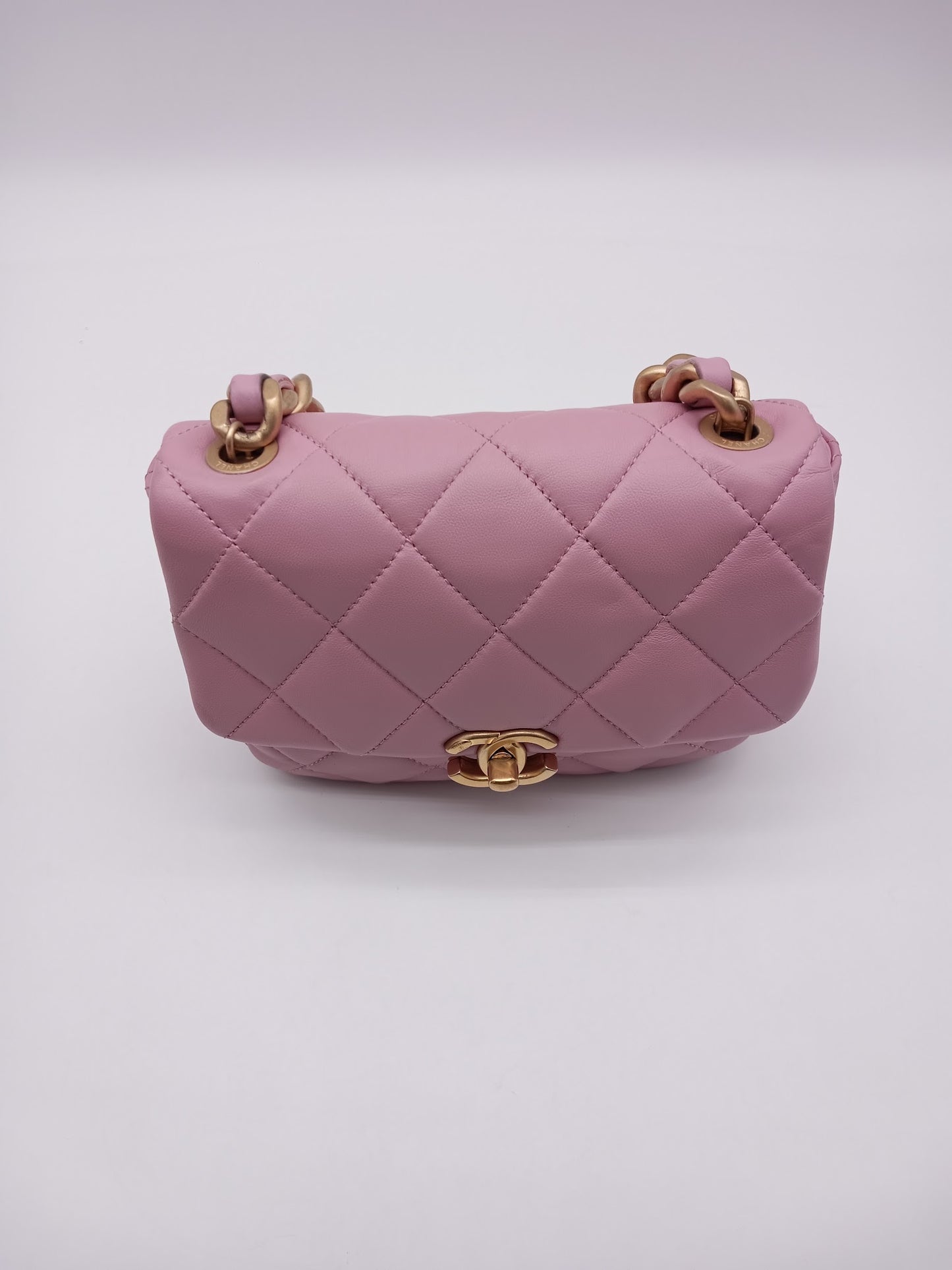 CHANEL Lambskin Mini Flap Candy Chain