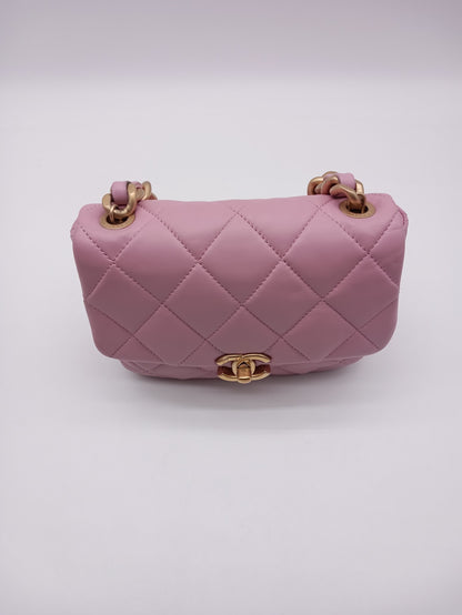 CHANEL Lambskin Mini Flap Candy Chain