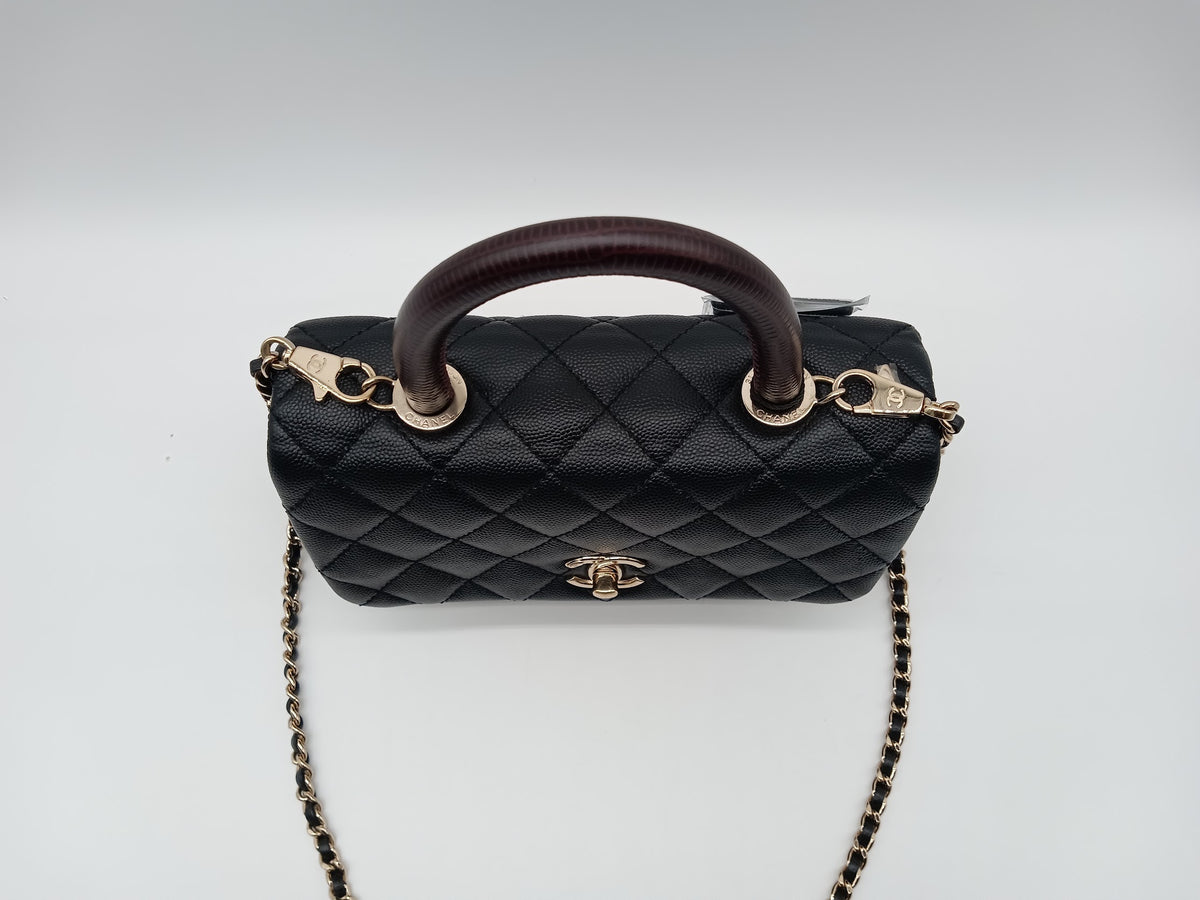CHANEL Caviar Small Coco Handle