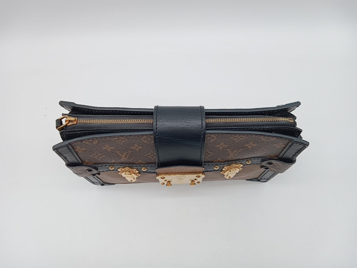 LOUIS VUITTON Monogram Reverse Trunk Clutch