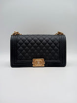 CHANEL Caviar Quilted Leboy Medium