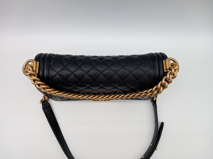 CHANEL Caviar Quilted Leboy Medium