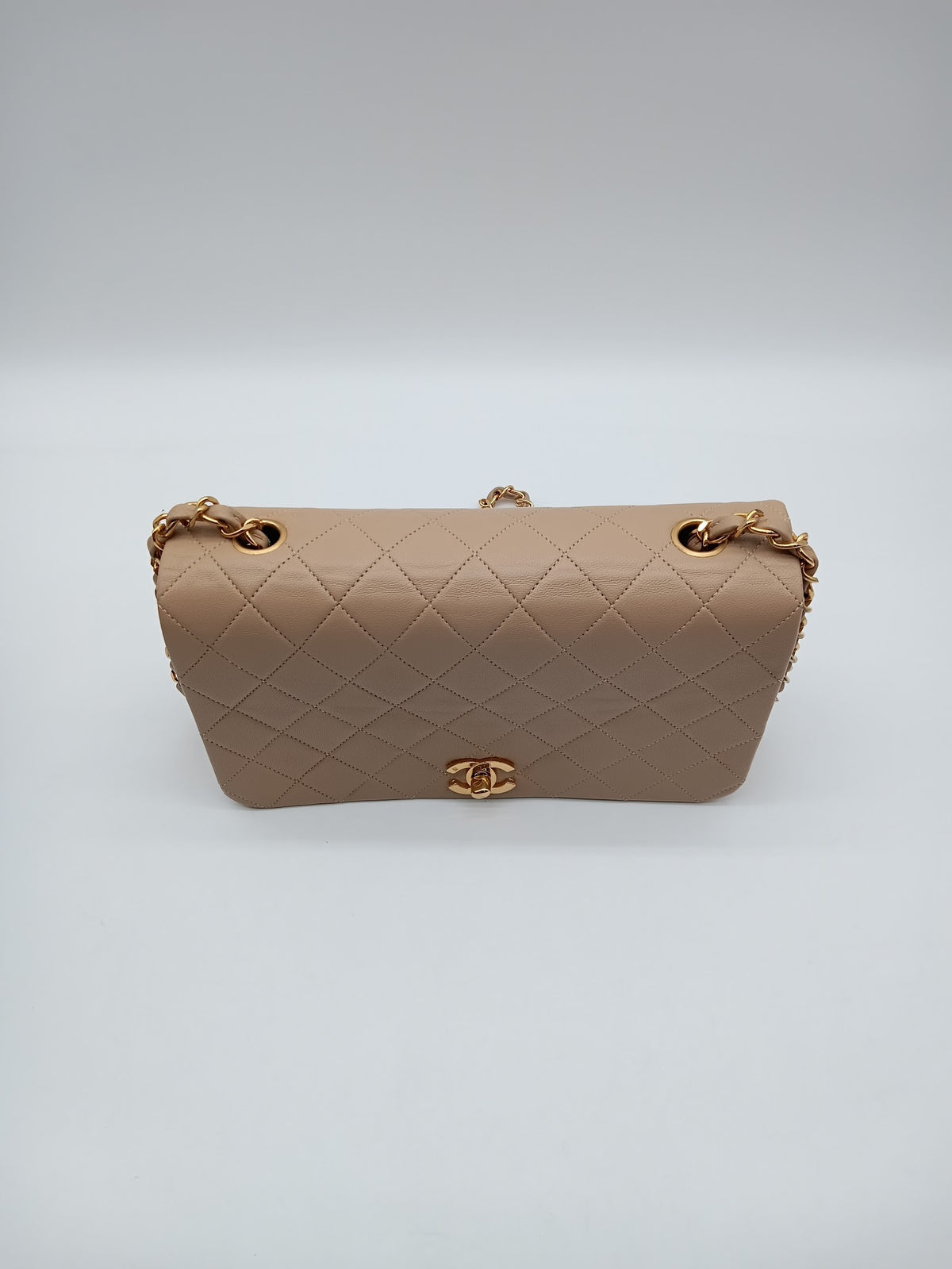 CHANEL Lambskin Quilted Vintage Full Flap