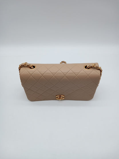CHANEL Lambskin Quilted Vintage Full Flap