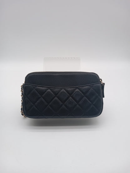 CHANEL Caviar Flap Phone Holder
