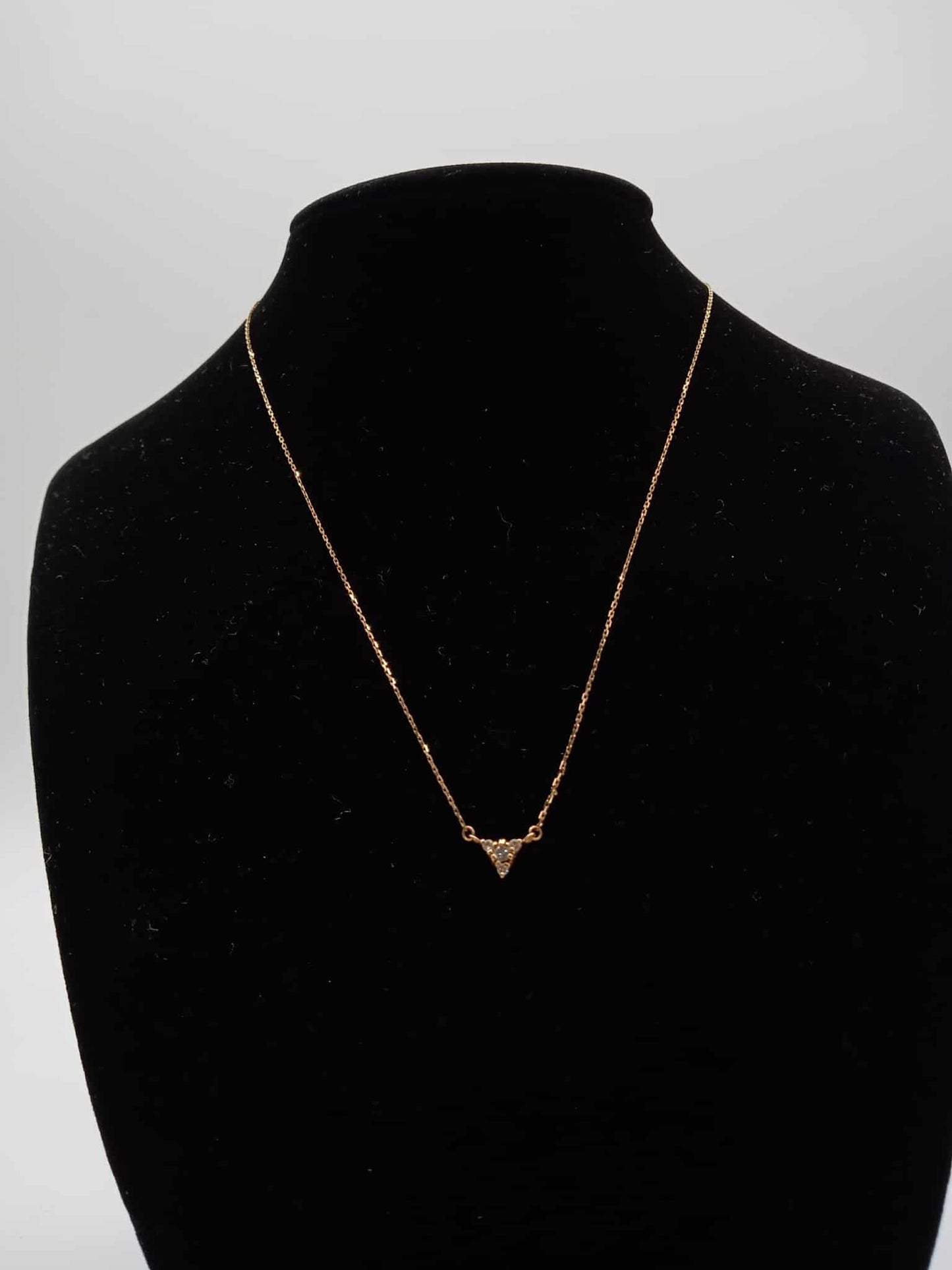 K18 Necklace 0.4ct 1.2g