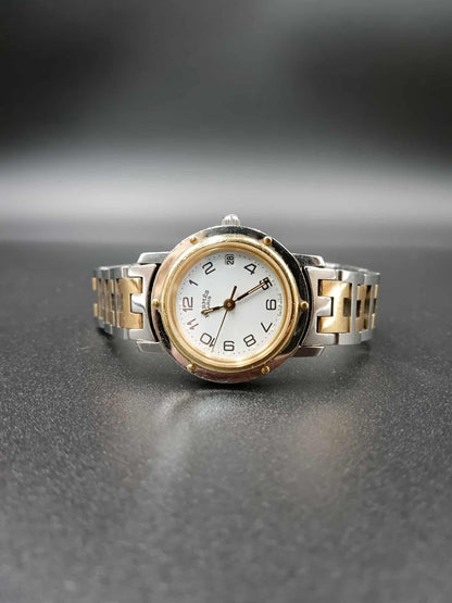 HERMES Two-Toned Clipper Watch