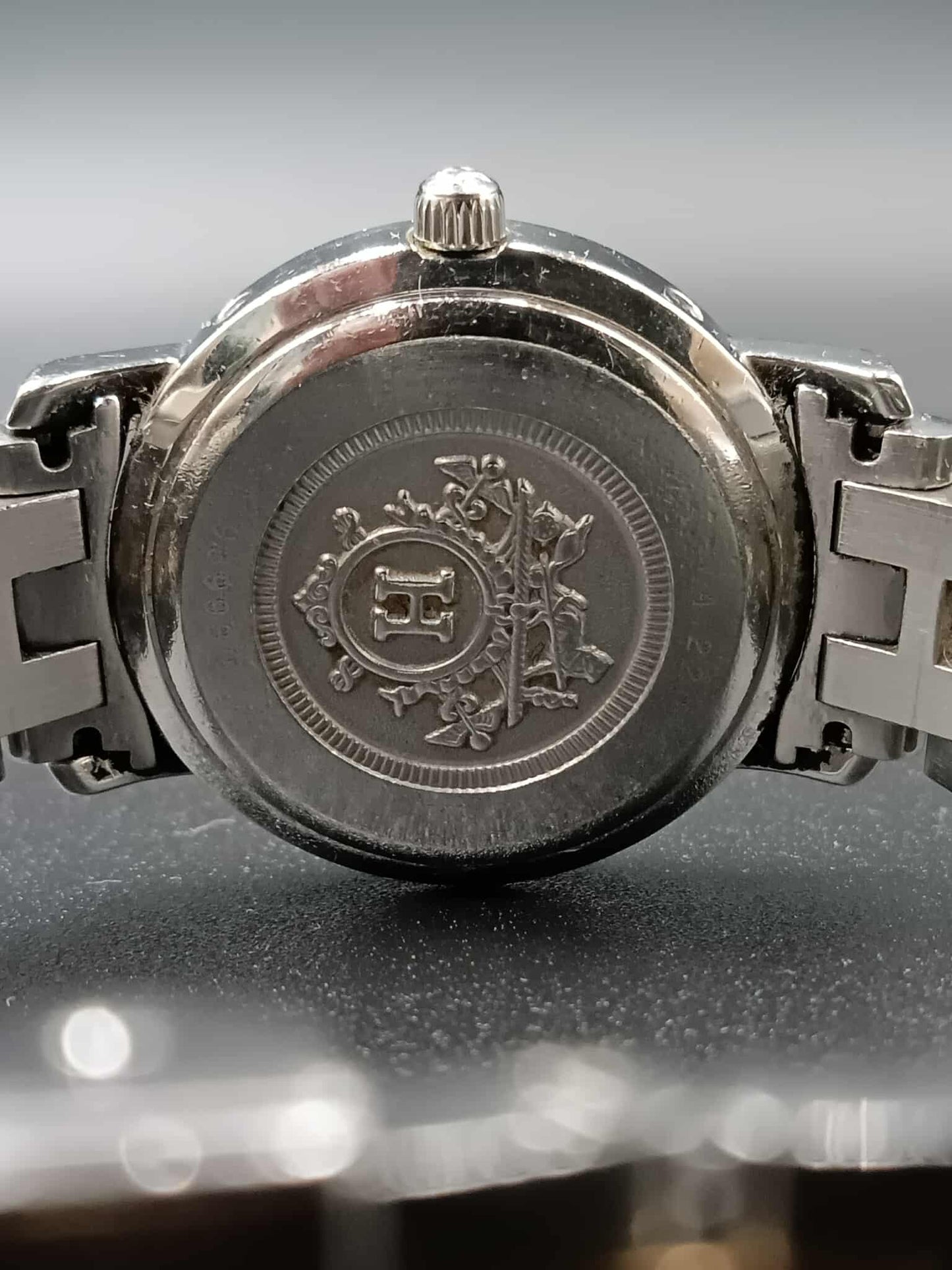HERMES Two-Toned Clipper Watch