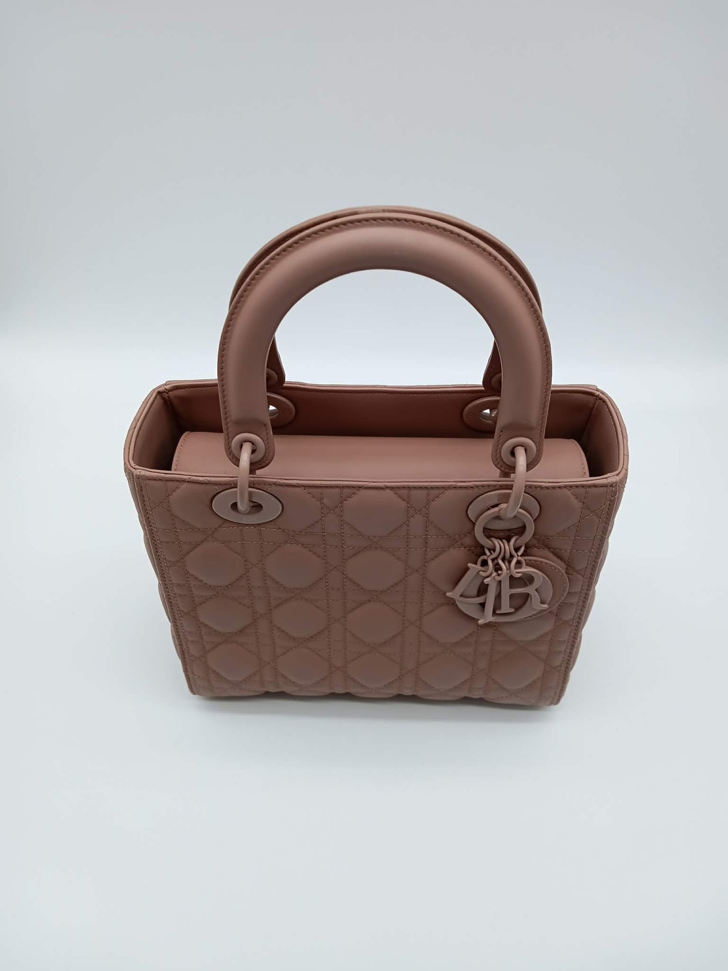 DIOR Matte Calfskin Lady Dior Cannage