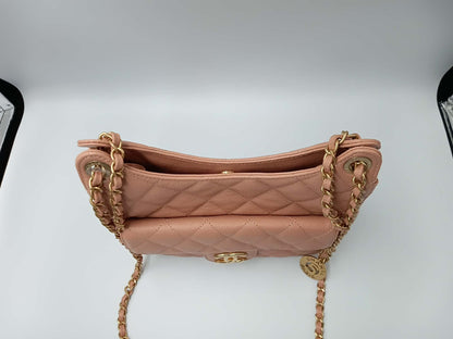 CHANEL 23P Caviar Quilted Wavy Hobo