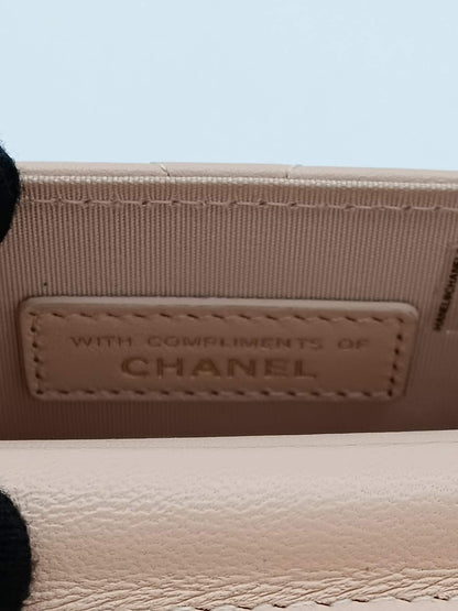CHANEL Lambskin Quilted Chain Phone Case