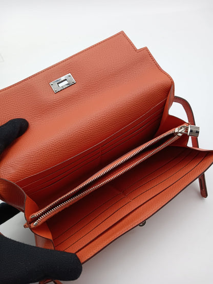 HERMES Kelly Bi-Fold Long Wallet
