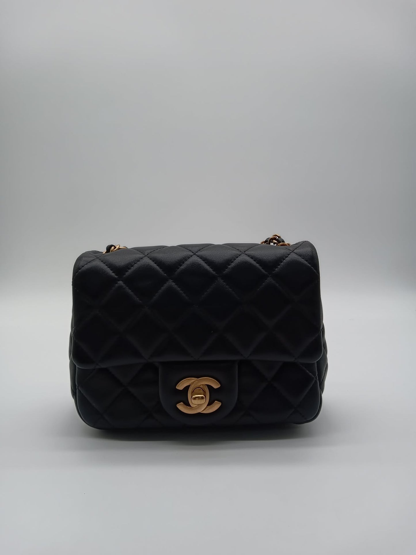 CHANEL Lambskin Classic Mini Square Flap