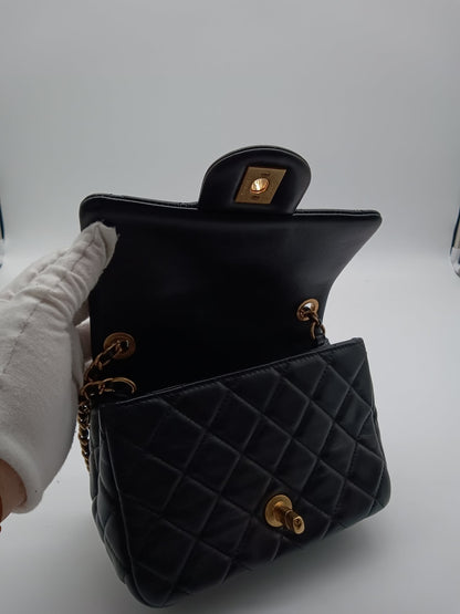 CHANEL Lambskin Classic Mini Square Flap