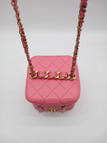 CHANEL Lambskin Quilted Vanity on Chain