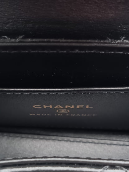 CHANEL Calfskin Kelly Nano Shopper Bag