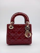 DIOR Enamel Lady Dior Cannage Mini