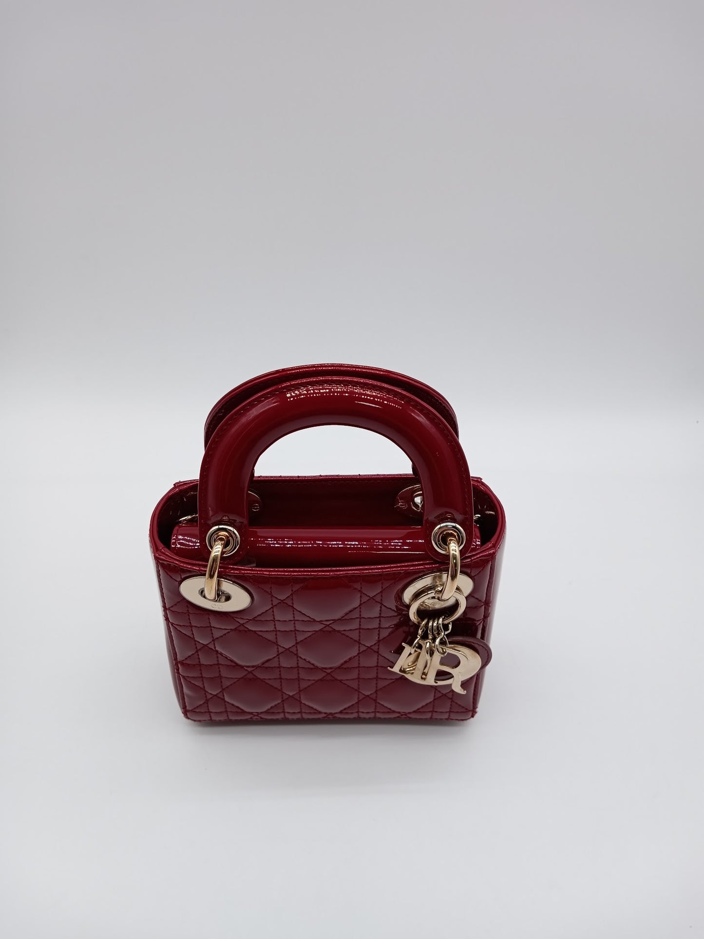 DIOR Enamel Lady Dior Cannage Mini