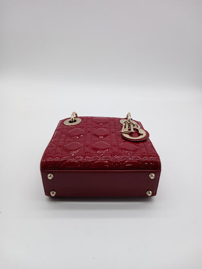 DIOR Enamel Lady Dior Cannage Mini