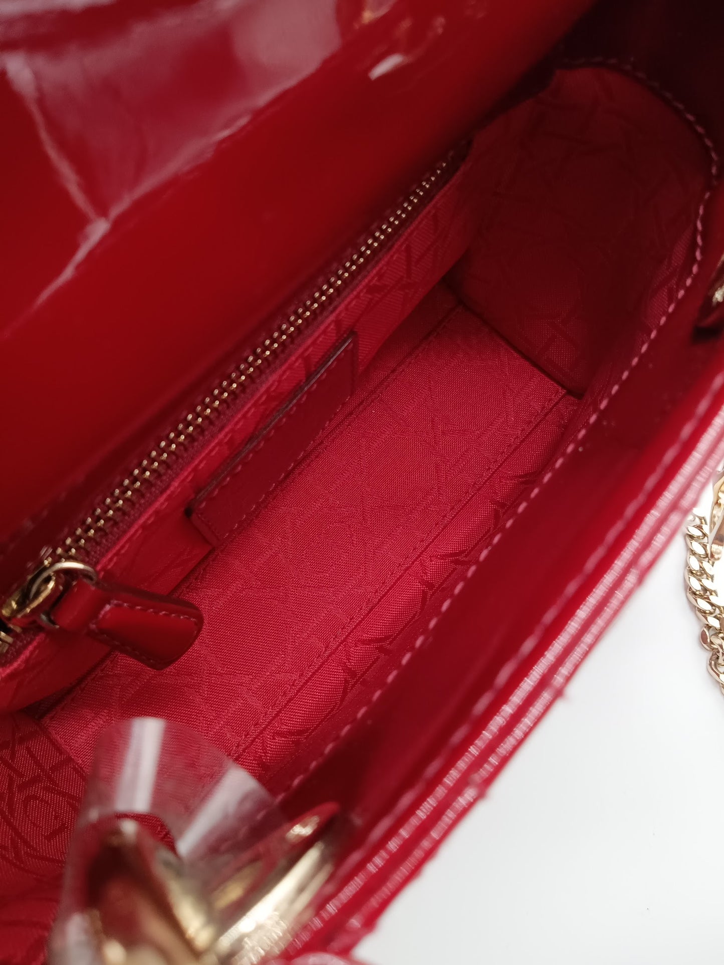 DIOR Enamel Lady Dior Cannage Mini