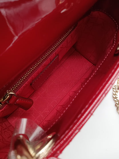 DIOR Enamel Lady Dior Cannage Mini