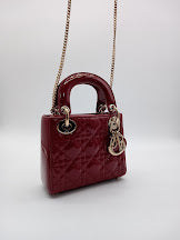 DIOR Enamel Lady Dior Cannage Mini