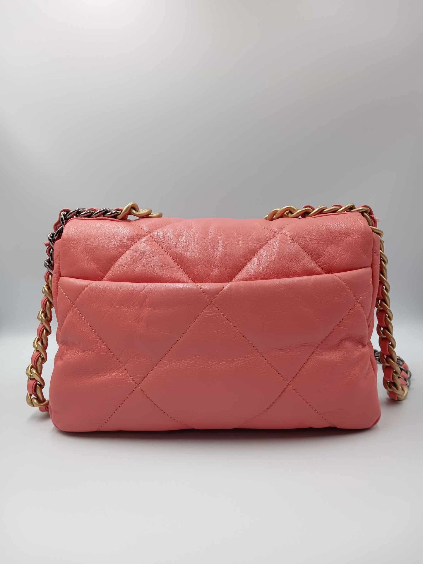 CHANEL Lambskin Chanel 19 Matelasse