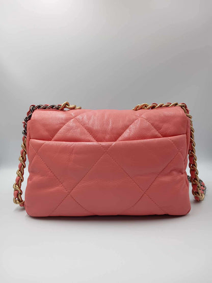 CHANEL Lambskin Chanel 19 Matelasse