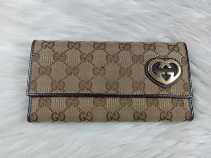 GUCCI Canvas Long Wallet