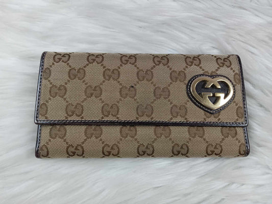 GUCCI Canvas Long Wallet