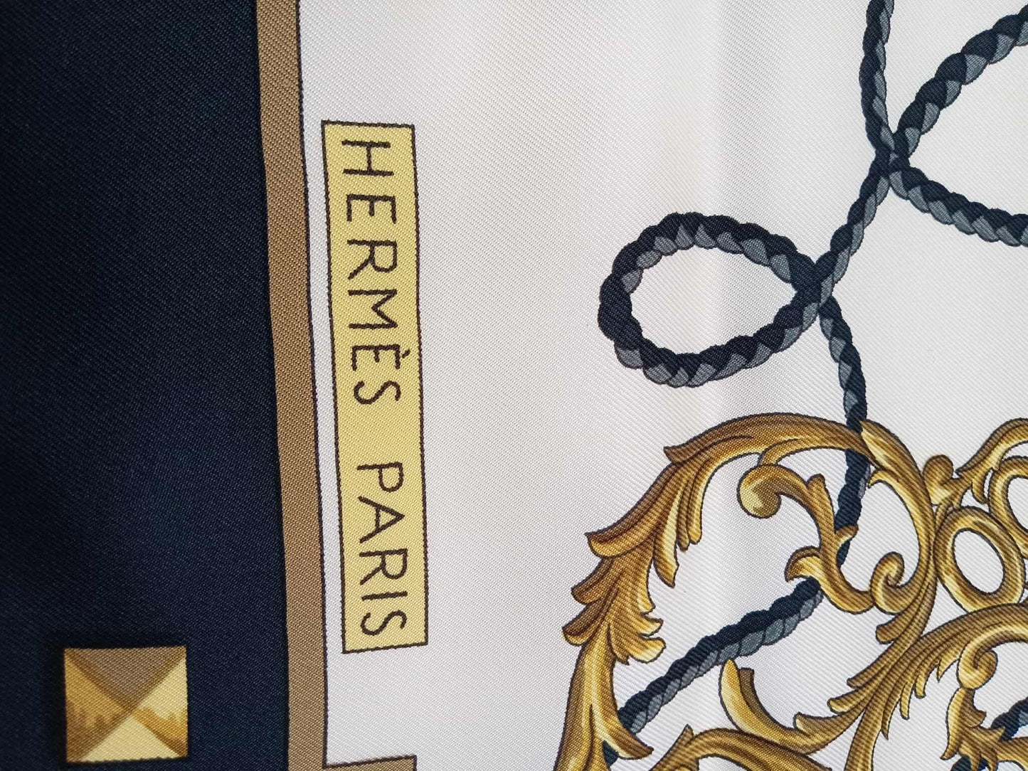 HERMES Les Clés Silk Scarf