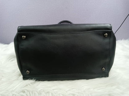 PRADA Black City Calf Twin Pocket Tote