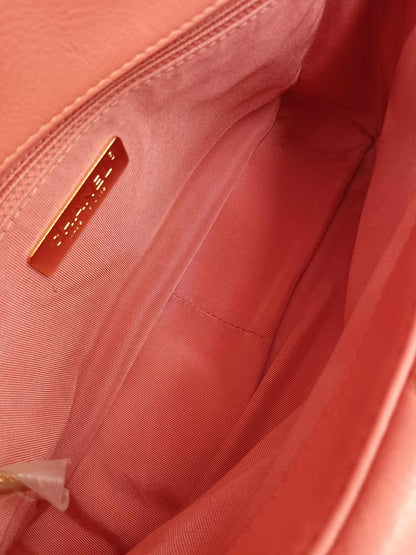 CHANEL Lambskin Chanel 19 Matelasse
