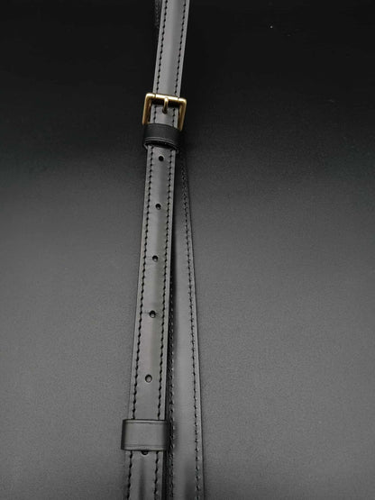 LOUIS VUITTON Black Leather Strap