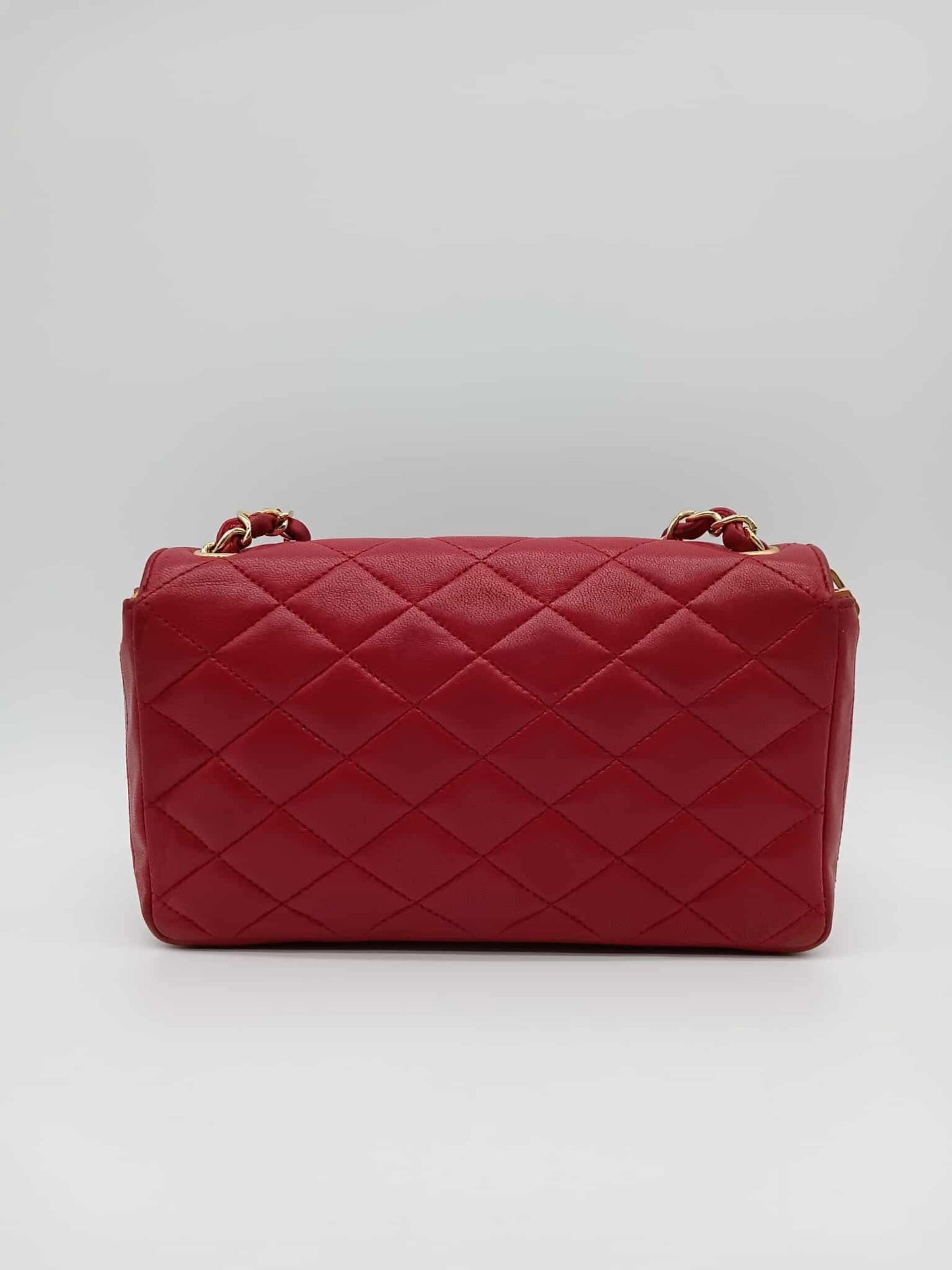 CHANEL Lamb Quilted Rectangular Vintage Flap