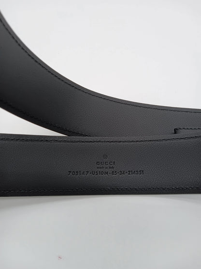GUCCI Interlocking G Leather Belt