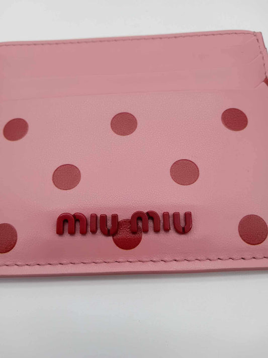 MIU MIU Polka Dots Card Case